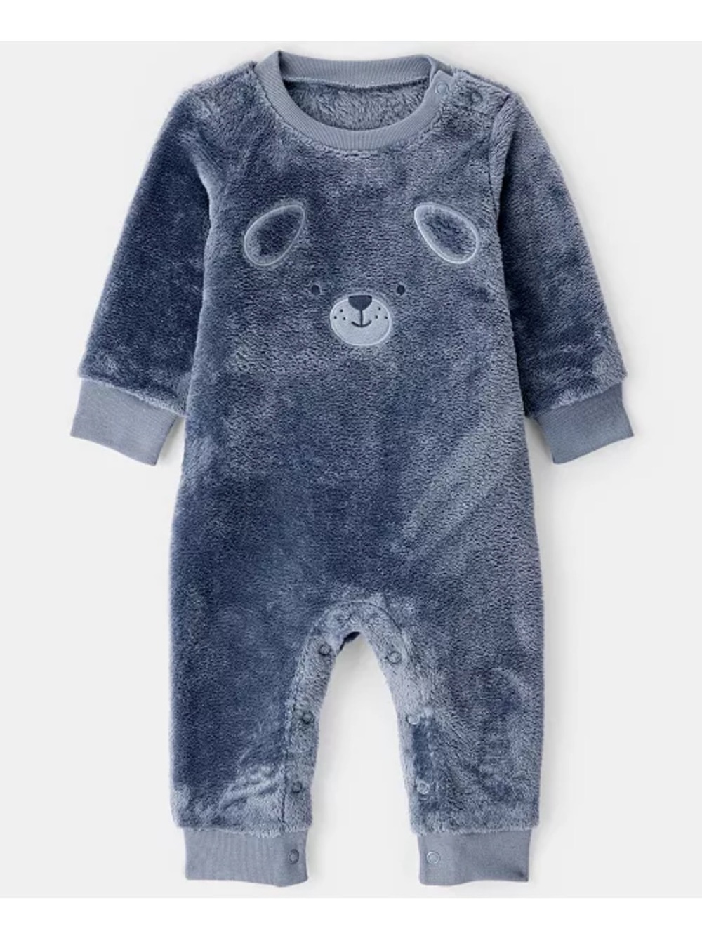 Carter’s Baby Boys' Dog Velour Long-Sleeve Snug Fit Jumpsuit